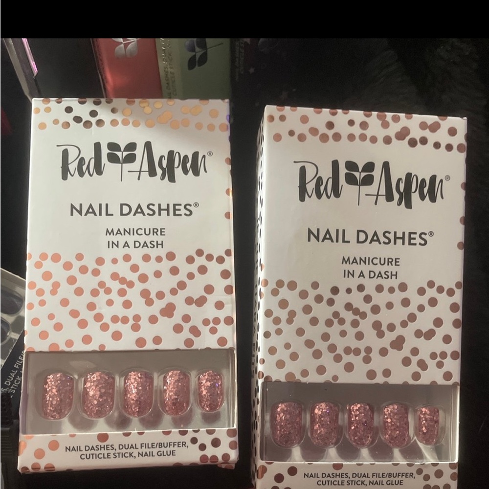 Red Aspen glitter nail dashes if the tiara fits 1 new & 1 partial box